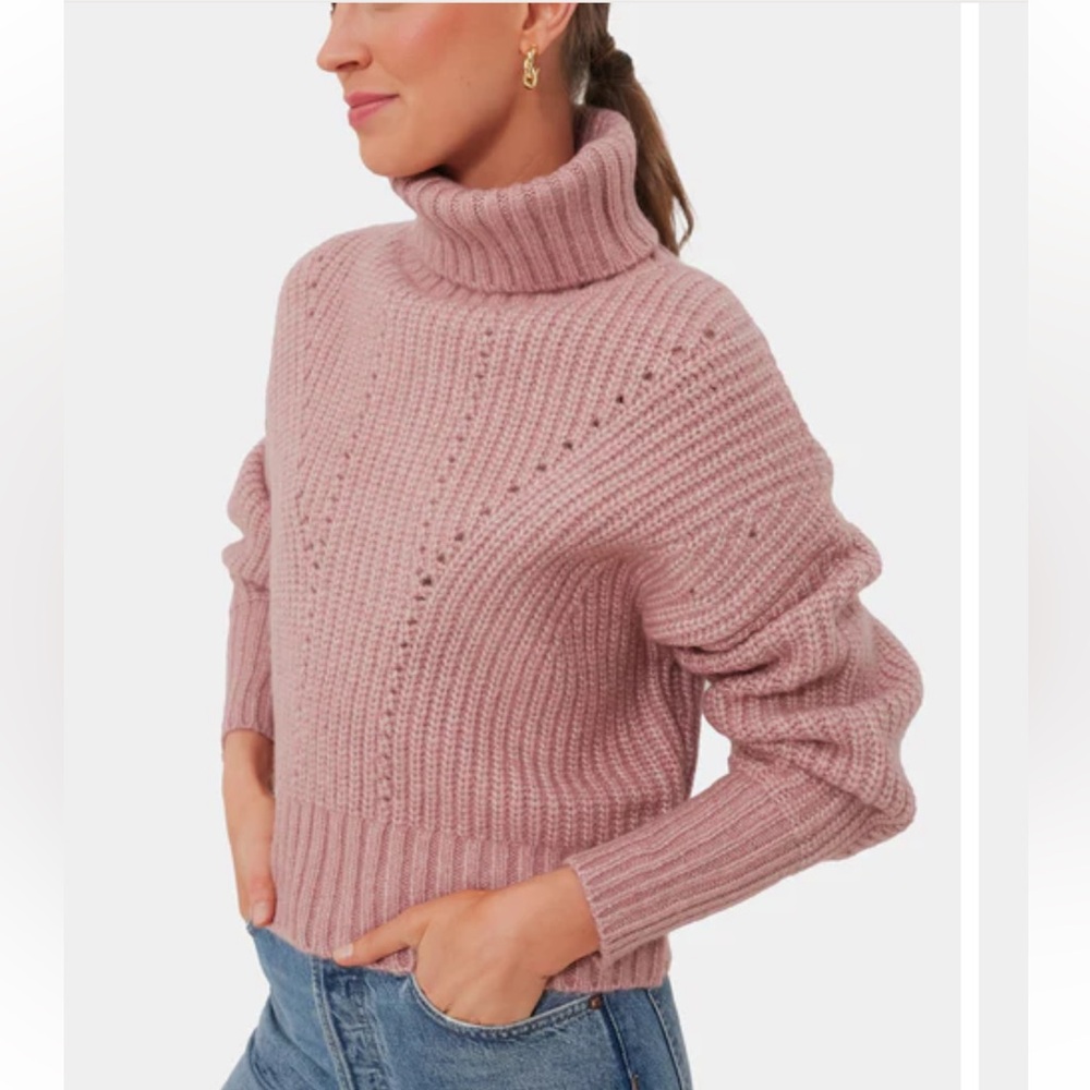 VARLEY  Woodrose Rogan Cropped Knit Sweater EUC SIZE M